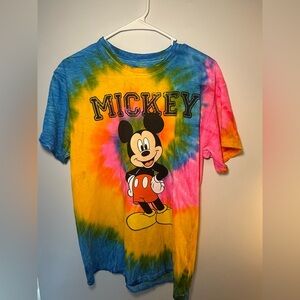 Disney Mickey Mouse Tie Dye Short Sleeve Tee